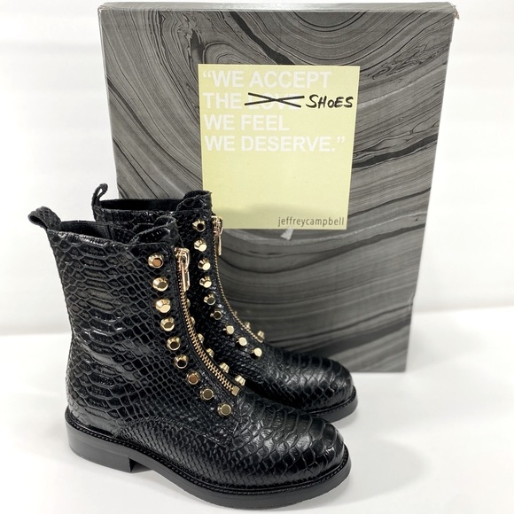 New Jeffrey Campbell Tonette Studded Zip Boot